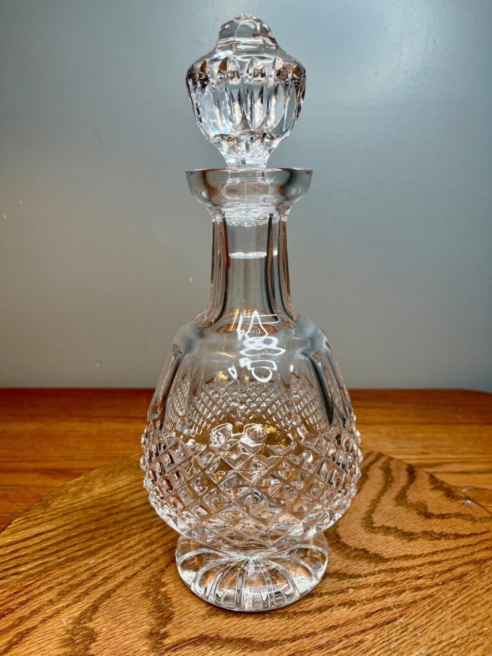 Vintage Waterford Crystal  Colleen Brandy Decanter Short Stem Cut